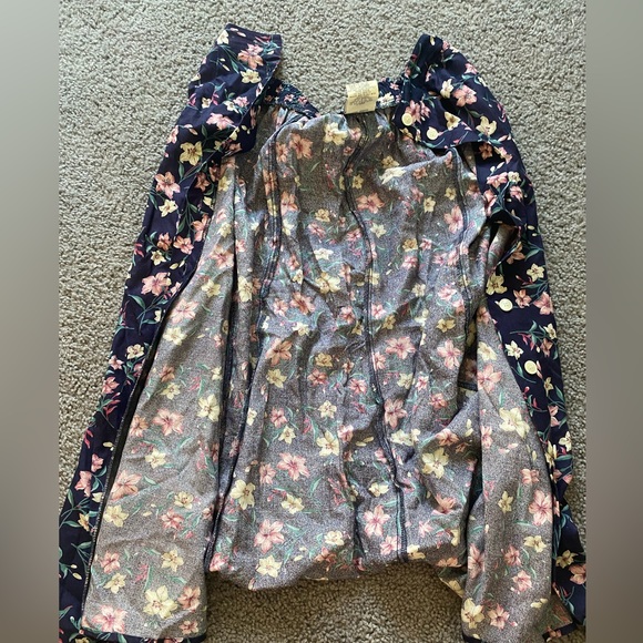 KORET | petites floral midi skirt flowy with pockets women’s size medium / 12 - Picture 4 of 8